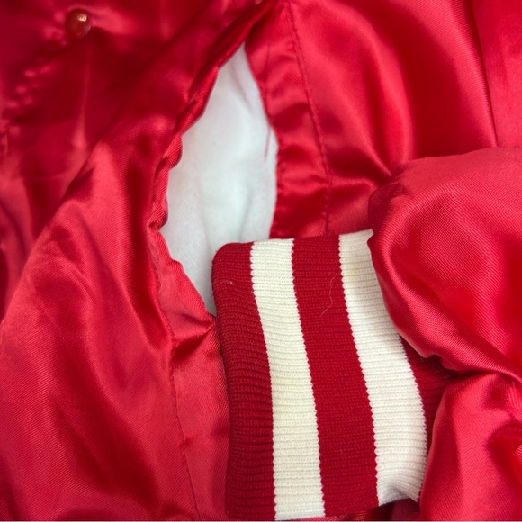 Vintage 80s Satin Bomber Jacket | Tiger Electrolux M - Picture 8 of 10